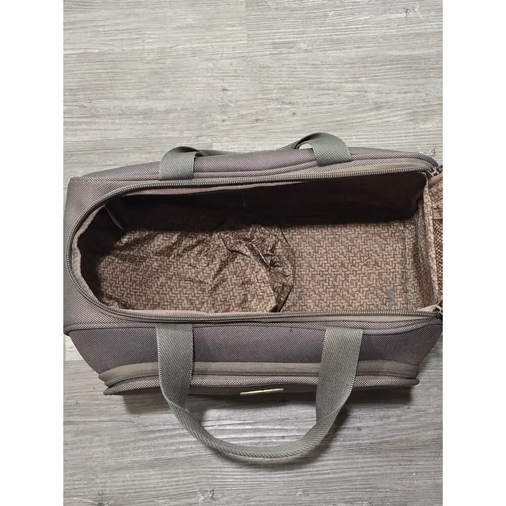 Tommy Bahama Essentials Travel Carry On Overnight Green Canvas Duffle Bag